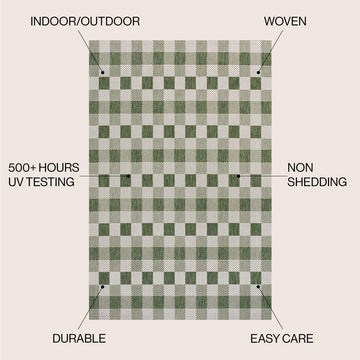Darcy Traditional Geometric Bold Gingham Area Rug